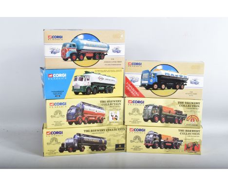 FOUR BOXED CORGI CLASSICS 'THE BREWERY COLLECTION' MODELS, E.R.F. V Delivery Truck 'John Smiths', No.09801, Foden FG Delivery