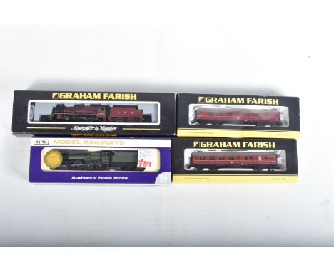 TWO BOXED N GAUGE MODEL RAILWAY LOCOMOTIVES, Dapol Hall class 'Norton Hall' No.5935, G.W.R. green livery (ND-135A), Graham Fa