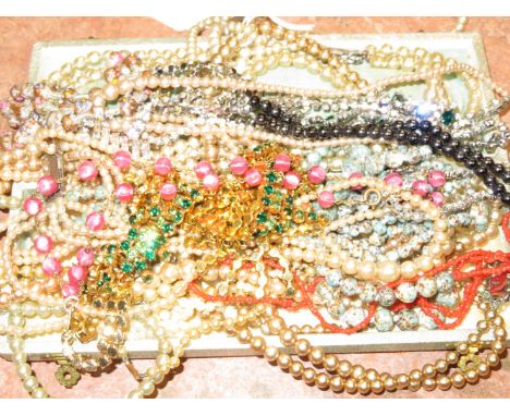 Large group of vintage costume jewellery 