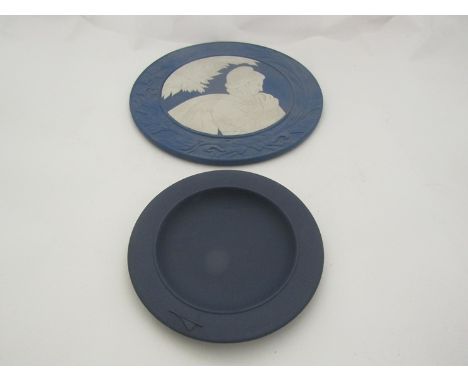 Designed for Concorde a Wedgwood Jasperware pin dish in original box and 2010 Wedgwood Jasperware ceramic table mat, 18cm dia
