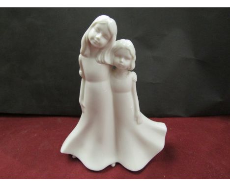 A Royal Worcester "Friendship" figure, 19cm tall