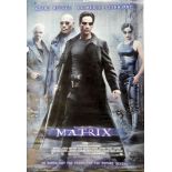 Three cinema posters including Star Wars Episode 2 - Attack of the Clones, The Matrix and X-Men 2