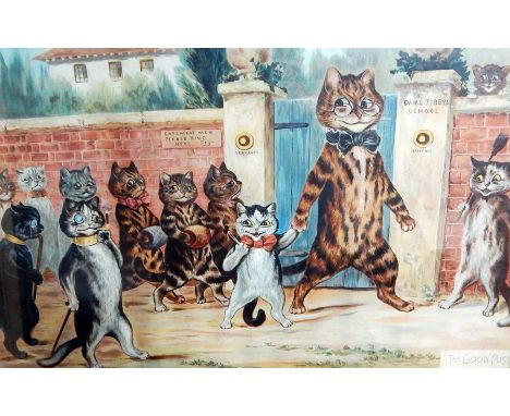 Louis Wain
Early 20th century print
"The Good Puss", framed and glazed  Live Bidding: If you would like a condition report on