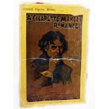 Four theatre posters, Theatre Royal, Brighton "Sergeant Brue", Grand Theatre, Leeds "Trilby",
