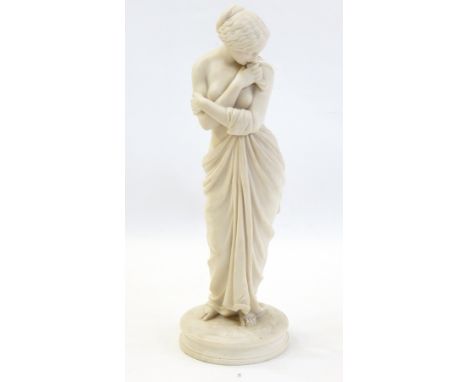 Royal Worcester parian figure classical female figure holding dove Live Bidding: If you would like a condition report on this