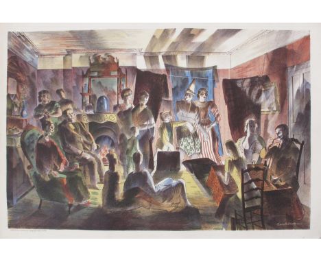 Barnett Freedman CBE (1901-1958) Charade, circa 1937-38, a Lithograph in colours on paper, printed by The Curwen Press, publi