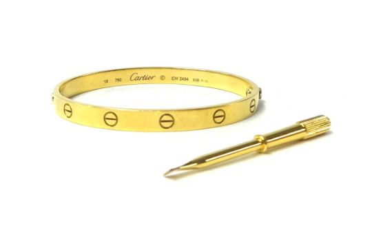 cartier engraved bracelet