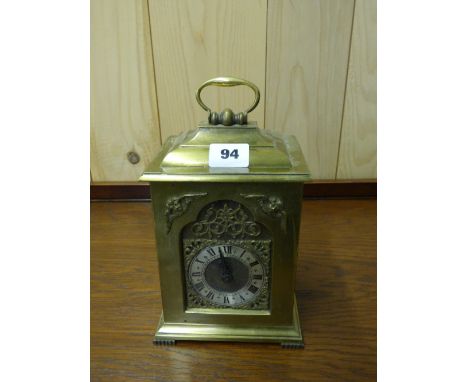 ROTHERAMS GILT METAL BRACKET MANTEL CLOCK 