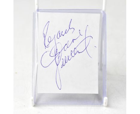 GENE VINCENT; a single small piece of paper bearing his signature.We have not authenticated this signature, please satisfy yo