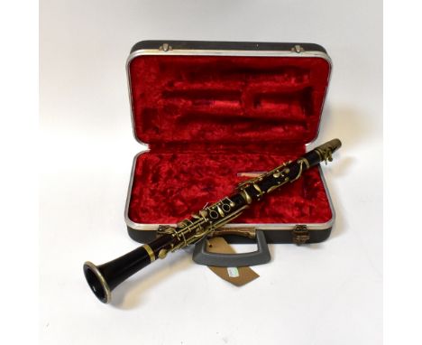 J WALLIS &amp; SONS; a cased clarinet.