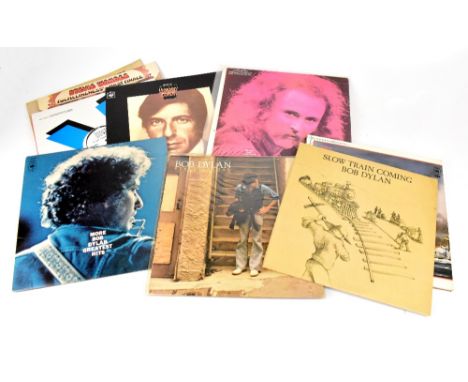 Over sixty LPs,12" singles and singles, to include Leonard Cohen, 'Songs of' UK pressing Sunset label, David Crosby, 'If I Co