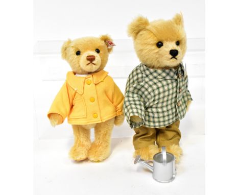 STEIFF; two collectors' teddy bears to include 'Gardening Bear', no.690471, and 'Charlie Bucket Bear', no.663420 (2).