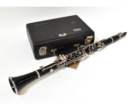 SELMA CO; a cased clarinet.