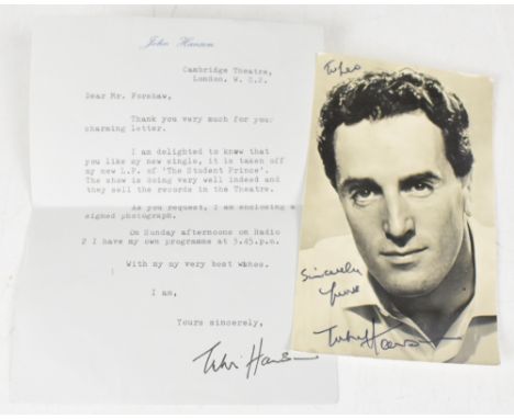 A collection of Music, TV and Film personality ephemera, mostly correspondence of letters and replies between the late Les Fo