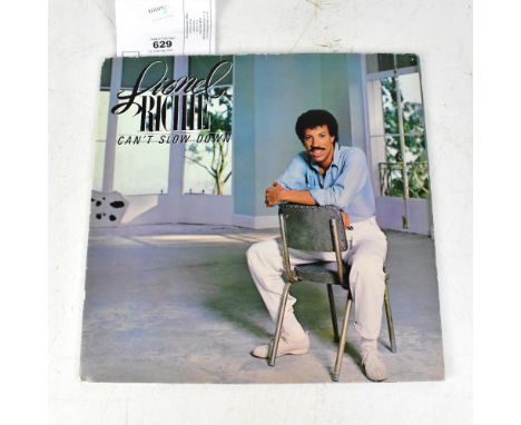 LIONEL RITCHIE; 'Can't Slow Down', a record in gatefold sleeve, bearing the star's signature and two others, personally dedic