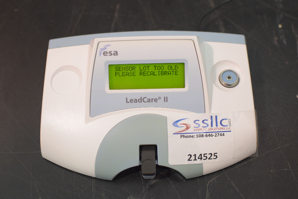 ESA LeadCare II Blood Lead Analyzer, 3.3VDC, SN WLC01916, SSLLC 214525, Est. Dims. 10x7x5