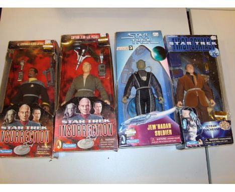 A selection of Star Trek figures to include two Star Trek insurrection and one First Contact figure - G-VG in F-G boxes (4)