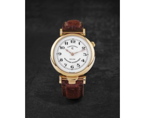 CHRONOSWISS. MONTRE BRACELET EN OR JAUNE 18K (750) A REPETITION 5 MINUTES MOUVEMENT AUTOMATIQUECHRONOSWISS. AN 18K GOLD AUTOM