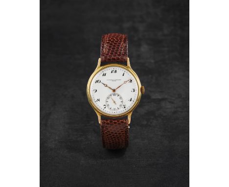 VACHERON CONSTANTIN. MONTRE BRACELET EN OR JAUNE 18K (750) CADRAN EN EMAIL ET FOND DE BOITE ARTICULE MOUVEMENT MECANIQUEVACHE