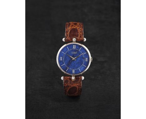 VAN CLEEF &amp; ARPELS. MONTRE BRACELET EN OR JAUNE 18K (750) CADRAN LAPIS-LAZULI MOUVEMENT MECANIQUEVAN CLEEF &amp; ARPELS. 