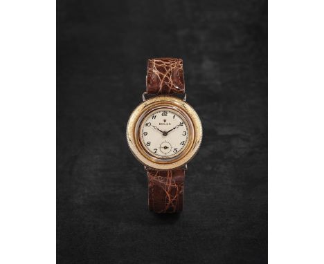 ROLEX. RARE ET INSOLITE MONTRE BRACELET EN OR JAUNE 9K (375) MOUVEMENT MECANIQUEROLEX. A RARE AND UNUSUAL 9K GOLD MANUAL WIND