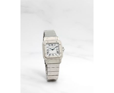 CARTIER. MONTRE BRACELET EN ACIER AVEC DATE MOUVEMENT AUTOMATIQUECARTIER. A STAINLESS STEEL AUTOMATIC CALENDAR BRACELET WATCH