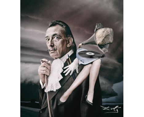 Tan Tolga Demirci (Turkish, b.1974). Surrealist portrait of Salvador Dali. Limited edition photographic print, digital collag