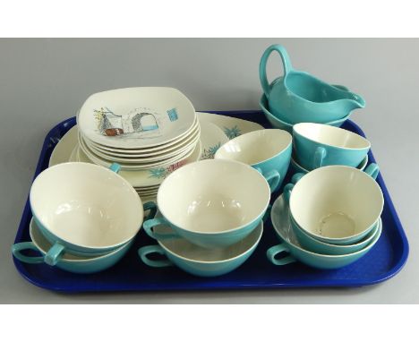 A Midwinter Stylecraft Canes pattern part tea set.