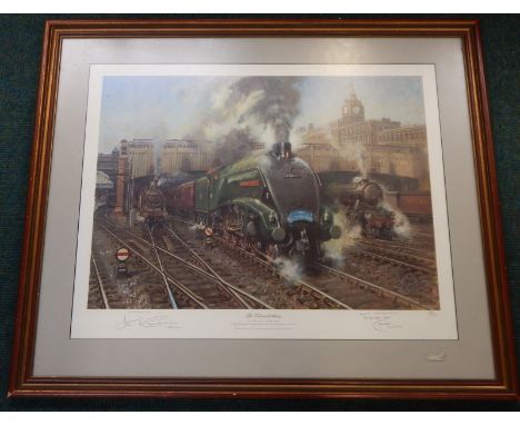 After Terence Cuneo.  The Elizabethan, artist signed limited edition print no. 30/850, also signed by John B Cameron OBE, 51c