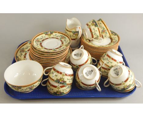 A Royal Worcester Orlando pattern part tea service