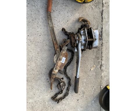 TWO MANUAL HAND WINCHES