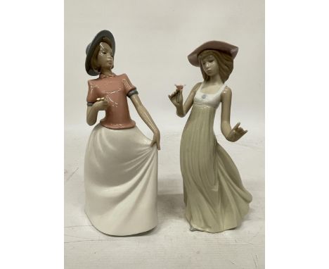 TWO NAO LADY FIGURINES (BOTH A/F)