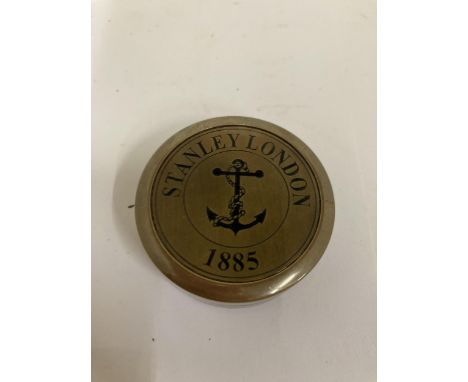 A STANLEY, LONDON BRASS COMPASS