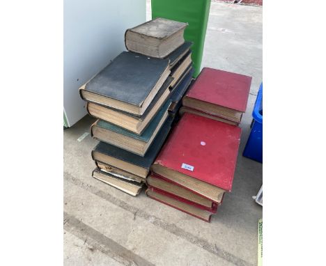 AN ASSORTMENT OF VARIOUS VINTAGE BOOKS