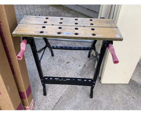 A FOLDING METAL WORKMATE BENCH