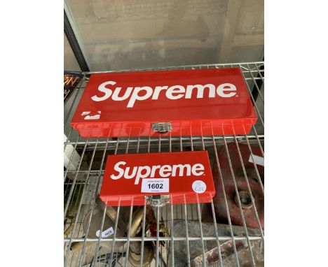 TWO AS NEW SMALL SUPREME TOOL BOXES