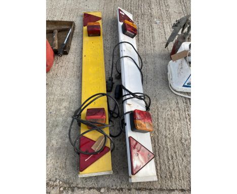 TWO TRAILER LIGHT BOARDS
