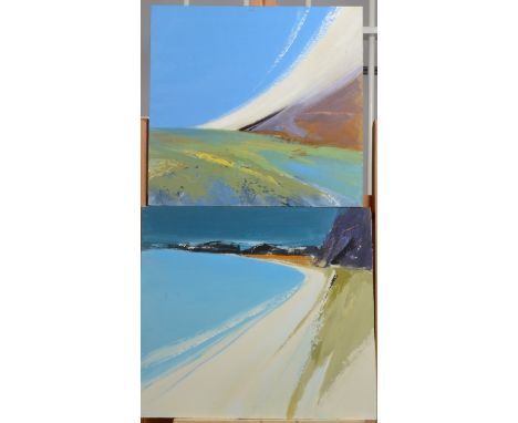 BARRIE BRAY Two coastal oilsThe Bray family have long been influential in arts in Cornwall, having opened the Avalon Gallery 