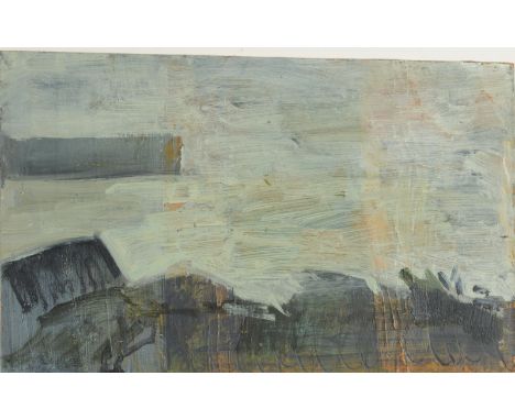 LUCIE BRAY Harbour Wall Oil on board Signed, inscribed and dated 1999 to the back 18 x 28cm The Bray family have long been in