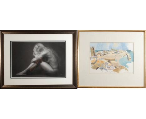 DAMIR SIMICReposeGiclee printSigned and numbered 71/19545 x 69 cmTogether with a print by Jessica Bright