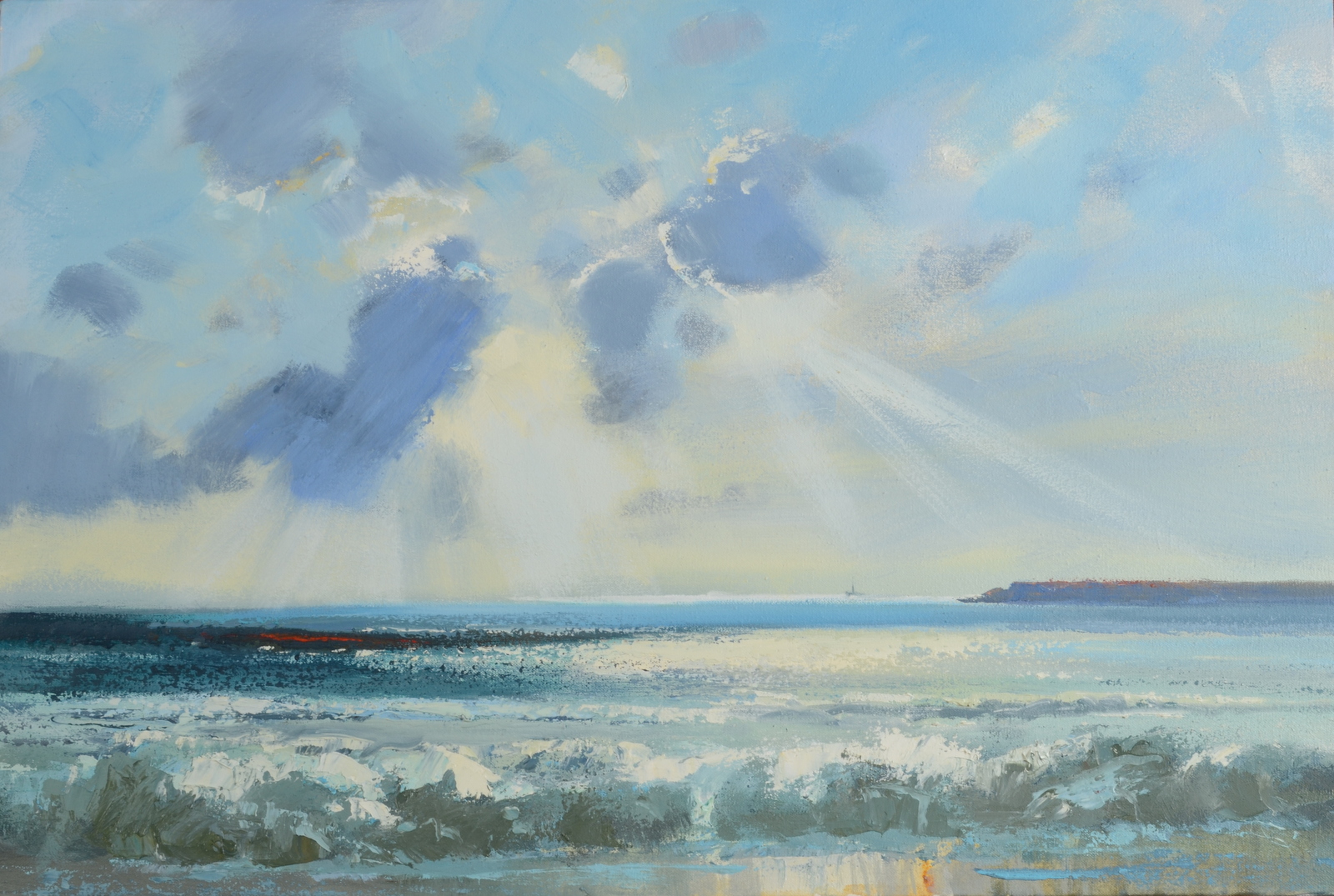 BARRIE BRAY Cornish coast Oil on canvas 40 x 60cm The Bray family have ...