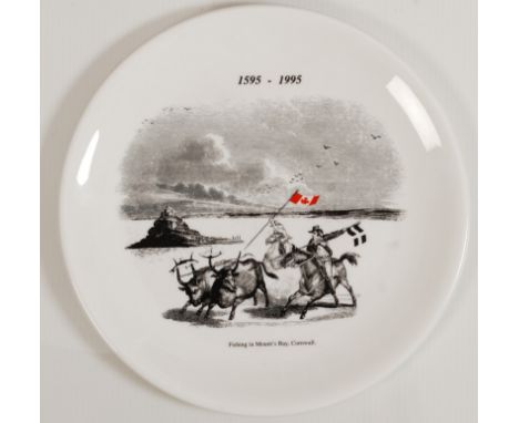 MATHEW LANYONFishing In Mounts Bay, CornwallPrinted ceramic plate199523 cm diameter