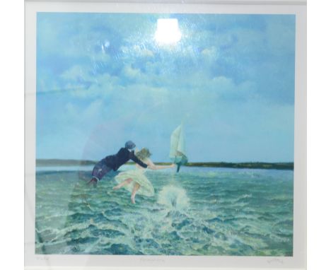 DAVID EUSTACE Honeymoon Giclee print Signed and titled Numbered 7/250 28 x 29 cm Plus 18 other unframed prints