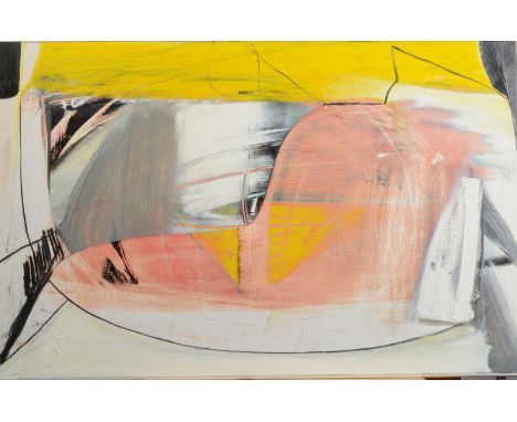 ARTHUR LANYON Untitled Mixed media Signed, inscribed and dated 2012 to the back 45 x 70.5cm