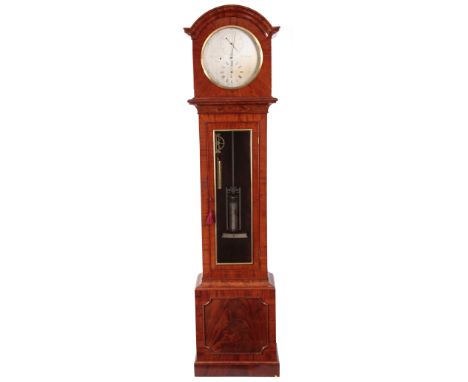 JOHN SMITH AND SON, 9 STRAND A GOOD QUALITY MID 19th CENTURY MAHOGANY REGULATOR LONGCASE CLOCK the arched hood above a glazed