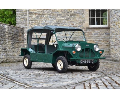 Unleash your spirit of adventure with this fully-restored 1965 Austin Mini Moke. 1965 Austin Mini Moke, fully restored to its