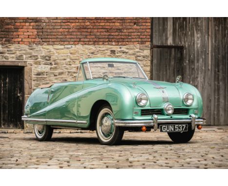 Italian-influenced, futuristic, post-war Austin Convertible aimed squarely at the American market. Launched in 1949, the A90 