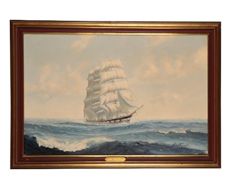 *KENNETH GRANT (B. 1934) 'Loch Torridon, 2000 tons, 1881-1915â€™ Ship portrait in full sail on rolling seas, signed lower rig