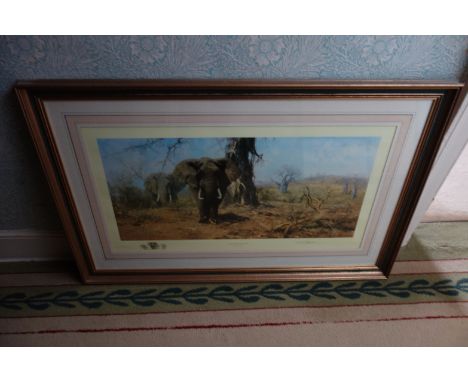 DAVID SHEPHERD (1931-2017) 'The Land of the Baobab Trees'&nbsp;signed and numbered 48/1100 lower right, 68.5cm x 102cm, toget