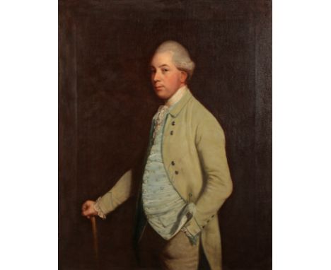 THOMAS BEACH (1738-1806) A portrait of William Craven, 6th Baron Craven, depicted three-quarter length, his right hand restin
